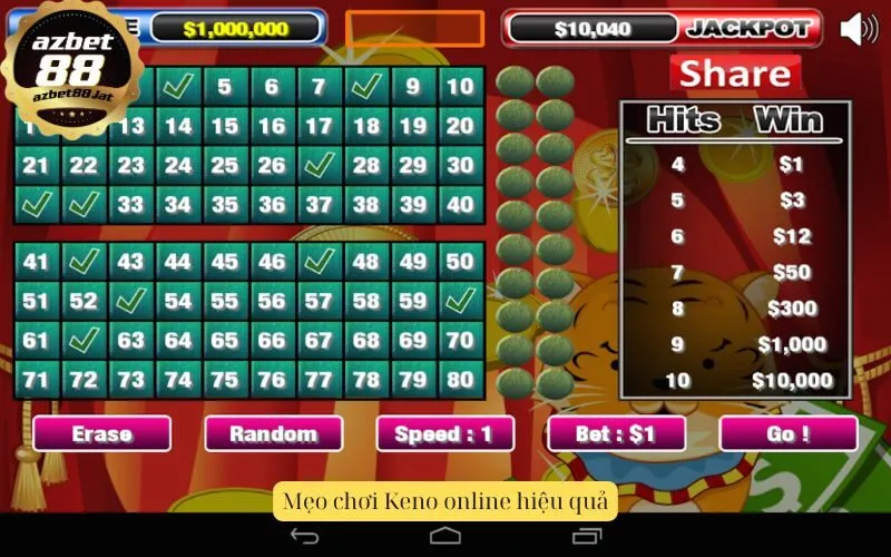 Mẹo chơi Keno online hiệu quả